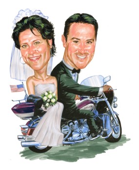 wedding caricature