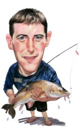 lifesize caricature fisherman