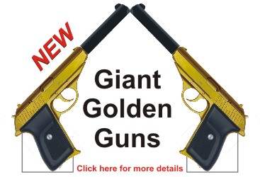 Giant Golden Guns James Bond 007